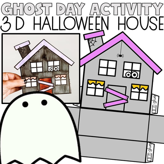 Ghost Day | 3D House Template | Halloween