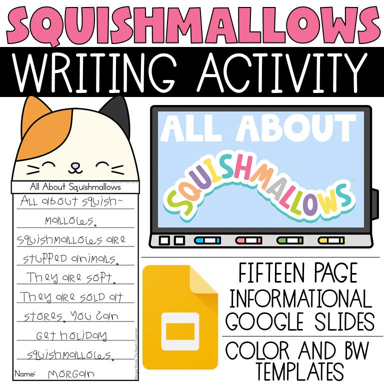 Squishmallow Writing Activity